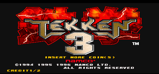 Tekken 3 (US, TET3+VER.A) Title Screen
